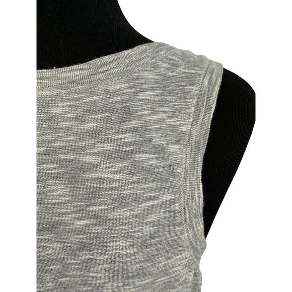 J.Crew Heather Gray Sleeveless Tie Waist Maxi Dress Casual Peppy Effortless Chic - Picture 9 of 16